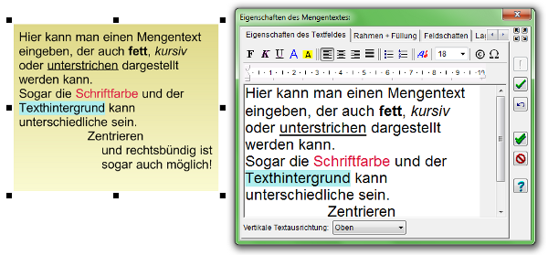 Heyer's Video-Cover - Mengentextfeld