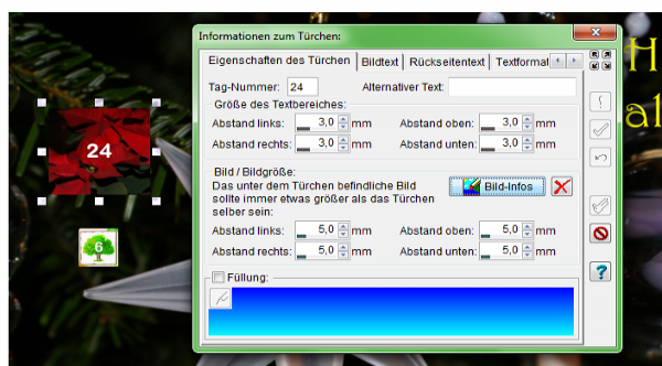 Heyer's Adventskalender - Türchenfeld